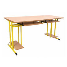SCHOOLBENCH RM PC 2, Computertisch, 2-sitzig