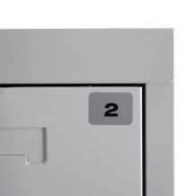 STICKER MB 1-100 | Aufkleber zur Nummerierung von Schränken 1-100