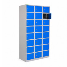 24-Fächer-Schrank zur Aufbewahrung von Wertsachen, VBOX H 3/24 7035/5012