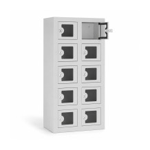 VBOX M 2/10 ELECTRO PELXI – Ladeschrank für Mobiltelefone mit 10 Fächern mit Plexiglas