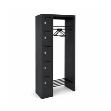 WARDROBE OPEN 740 LH 7016 | Offenes Garderobensystem mit 5 Fächern mit Briefeinwurf