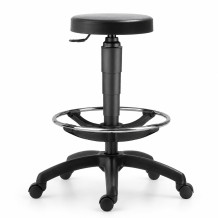WORKSEAT AN TABU TR/HIGH BK | Industriestuhl mit Fußstütze