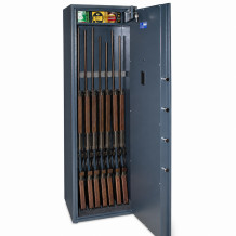 Waffenschrank für 8 Waffen mit elektronischem Schloss, GUNCAB PT 1500/470/350 ELK 7016