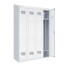 LOCKER H 4 BWM TOP SHELF - 4-türiger Garderobenschrank mit Trennwand und integriertem Schrägdach