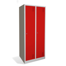 2- dverová šatníková skriňa s prepážkou, LOCKER CH 2 BW