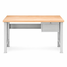 MODULBENCH GE 1500 D1 | Werkbank mit 1 hängender Schublade und festen Standbeinen, 1500 mm
