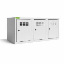 3-türiger Schuhschrank mit Fachbreite 300 mm, SHOEBOX H 3