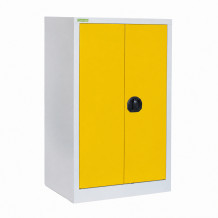 Lagerschrank mit 2 Fachböden, 1000/600/420 - RAL 1023