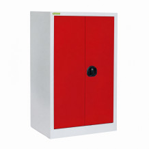 Lagerschrank mit 2 Fachböden, 1000/600/420 - RAL 3020