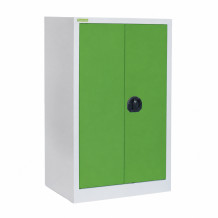 Lagerschrank mit 2 Fachböden, 1000/600/420 - RAL 6018