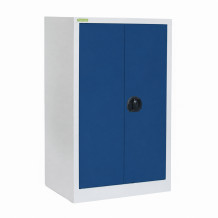 Lagerschrank mit 2 Fachböden, 1000/800/420 - RAL 5010