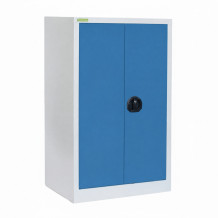 Lagerschrank mit 2 Fachböden, 1000/800/420 - RAL 5012