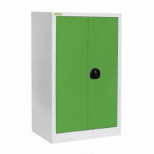 Lagerschrank mit 2 Fachböden, 1000/800/420 - RAL 6018