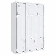 LOCKER H Z6 400 | 6-türiger Garderobenschrank mit Z-Türen mit einer Breite von 400 mm