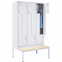 LOCKER H Z6 400 | 6-türiger Garderobenschrank mit Z-Türen mit einer Breite von 400 mm