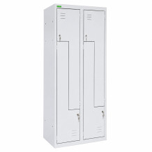 LOCKER H Z4 400 1850/800/500 GY | 4-türiger Garderobenschrank mit Z-Türen