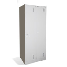 2-türiger Garderobenschrank mit Trennwand, LOCKER CH 2 BW