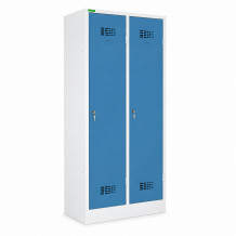 Metall-Umkleidespind 2-türig ohne Trennwände - RAL 5012