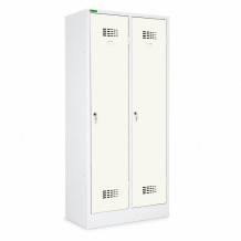 Metall-Umkleidespind 2-türig ohne Trennwände - RAL 9010