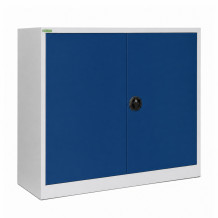Lagerschrank mit 2 Fachböden, 1000/1200/420 - RAL 5010