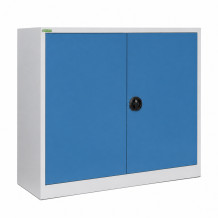 Lagerschrank mit 2 Fachböden, 1000/1200/420 - RAL 5012