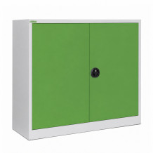 Lagerschrank mit 2 Fachböden, 1000/1200/420 - RAL 6018