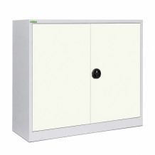 Lagerschrank mit 2 Fachböden, 1000/1200/420 - RAL 9010
