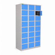 24-Fächer-Schrank zur Aufbewahrung von Wertsachen, VBOX H 3/24 7035/5012