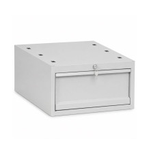 MODULBENCH GE 2000 D1 | Werkbank mit 1 Hängeschublade und festen Beinen, 2000 mm