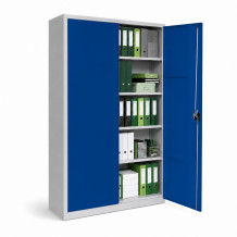 DOCUCAB H 1945/1200/420 7035/5017 - Büroschrank für Dokumente, 4 Fachböden