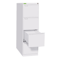 Hängeregistraturschrank mit 4 Schubladen, weiß, FILECAB K 4 9003