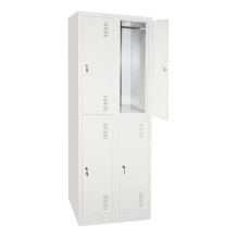 4-türiger Garderobenschrank mit kleinen Fächern