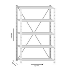 SRACK 2000/1190/630 5 ZN | Fachbodenregal Grundmodul
