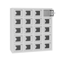 VBOX M 4/20 ELECTRO PELXI – Ladeschrank für Mobiltelefone mit 20 Fächern mit Plexiglas