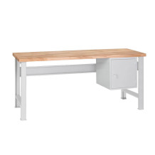 MODULBENCH GE 1700 C1 | Arbeitstisch mit Hängeschrank und festen Beinen, 1700 mm