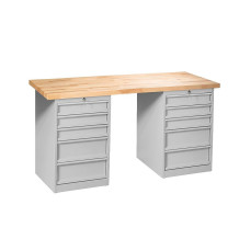 MODULBENCH GE 1700 CD5CD5 | Werkbank mit je 5 Schubladen auf beiden Seiten, 1700 mm