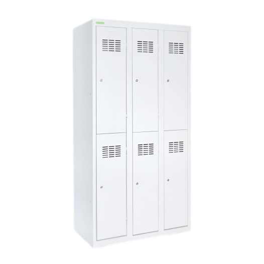 6-türiger Umkleideschrank mit kurzen Türen, LOCKER H 3/6