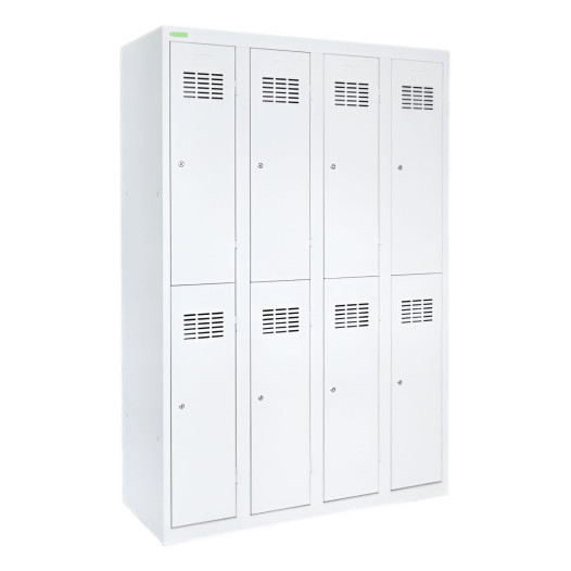 8-türiger Garderobenschrank mit kurzen Türen, LOCKER H 4/8
