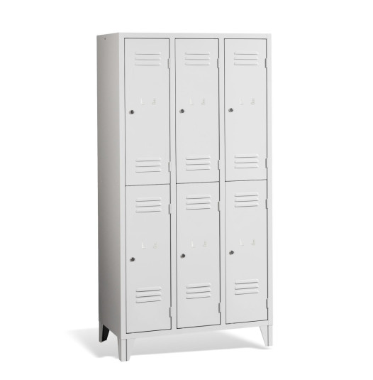 LOCKER CH 3/6 F - 6-türiger Garderobenschrank mit kurzen Türen