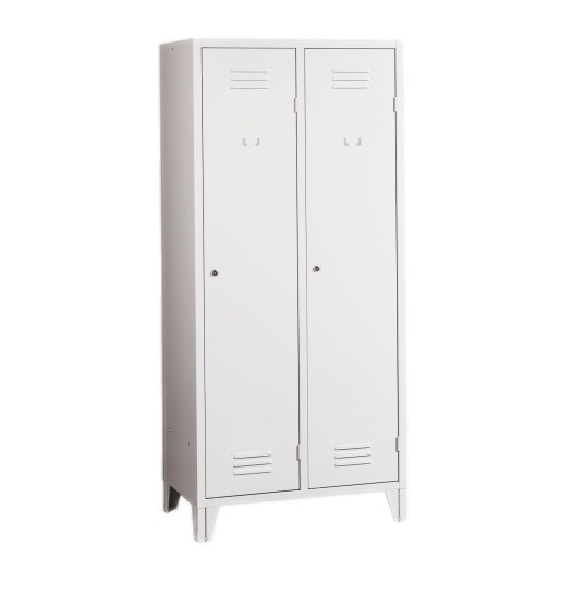 LOCKER CH 2 BWF - 2-türiger Garderobenschrank mit Trennwand