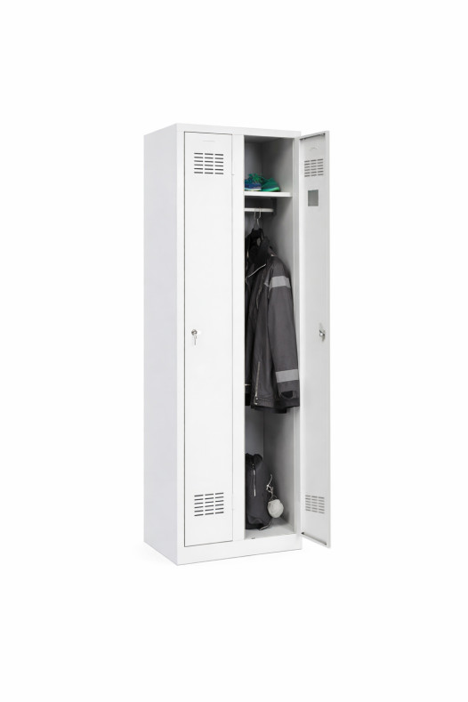 2-türiger Garderobenschrank mit langen Türen, LOCKER H 2 250