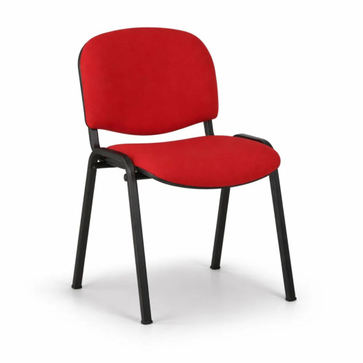 Konferenzstuhl stapelbar – rote Farbe, SEAT IN AN TAU RD