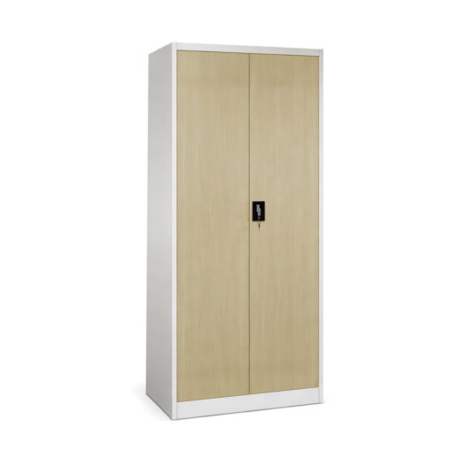 Büroschrank in Holzoptik, DOCUCAB CH 1900/900/400 7035/LW