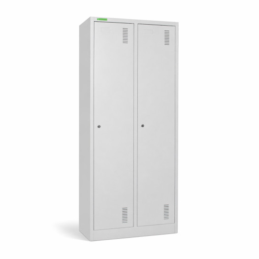 2-türiger Garderobenschrank mit Trennwand, LOCKER CH 2 BW