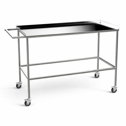 Edelstahl-Rolltisch, HOSPI TROLLEY M SS