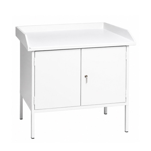 Wickeltisch mit abschließbarem Schrank, HOPITAL CHANGING TABLE ZR LOCK
