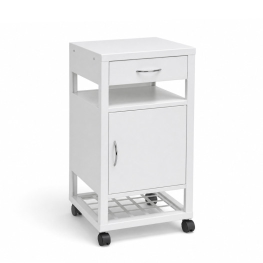 Mobiler Metall-Nachttisch, BEDSIDE CAB H WE