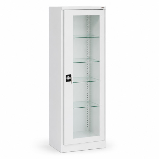 Arzneimittelschrank mit verglasten Türen, HOSPICAB M 1800/600/435 9003