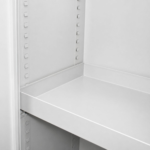 Regalboden mit erhöhtem Rand gegen Herunterfallen | DOCUCAB H SHELF + HEM 1000/420