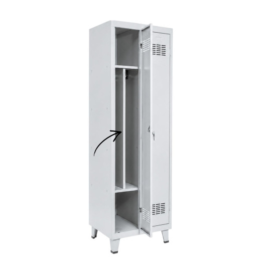 Kurze Trennwand für Garderobenschrank der Serie H, LOCKER DIV H SHORT